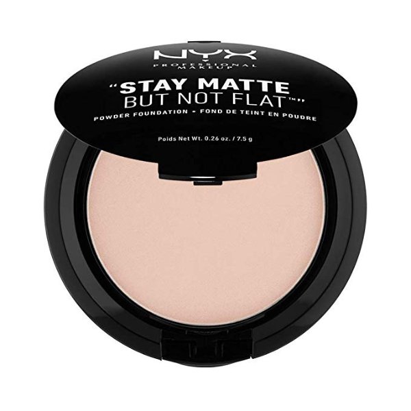 NYX PROFESSIONAL MAKEUP Stay Matte But Not Flat Powder Foundation, Creamy Natural