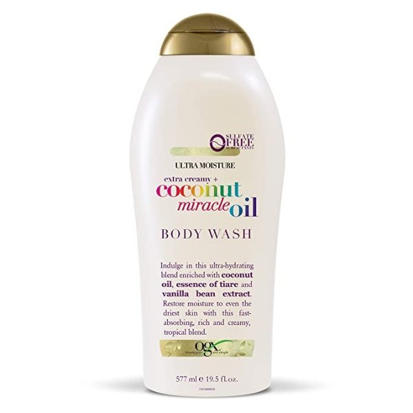 Extra Creamy + Coconut Miracle Oil Ultra Moisture Body Wash, 19.5 Ounce