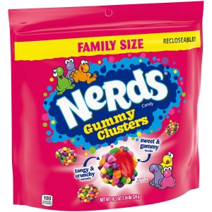 Nerds Gummy Clusters Rainbow Candy, Rainbow, Resealable 18.5 Ounce