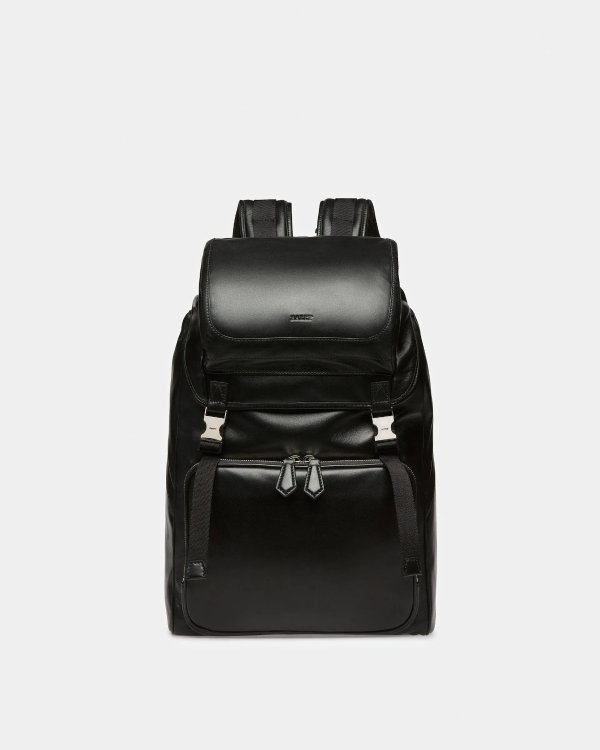 Athor Leather Backpack In Black