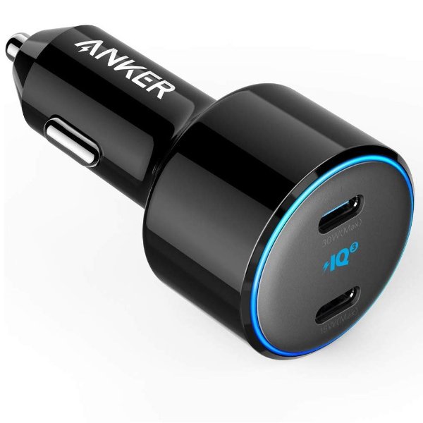 USB C Car Charger, Anker 48W 2-Port PIQ 3.0 Fast Charger Adapter