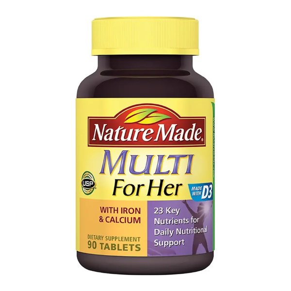 Multi For Her With Iron & Calcium Dietary Supplement Tablets