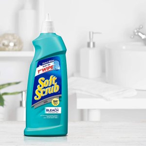 史低价：Soft Scrub 多功能强力清洁剂带漂白 28.6oz