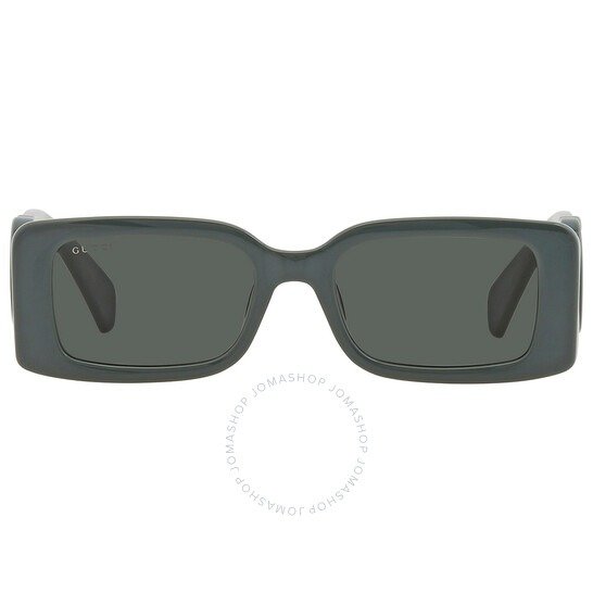 Solid Smoke Grey Rectangular Ladies Sunglasses