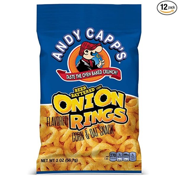 Andy Capp's Beer Battered Onion Ring, 2 Oz (Pack Of 12)