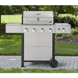 Kenmore 4 Burner Gas Grill With Stainless Steel Lid (Model # PG-40401SOL)