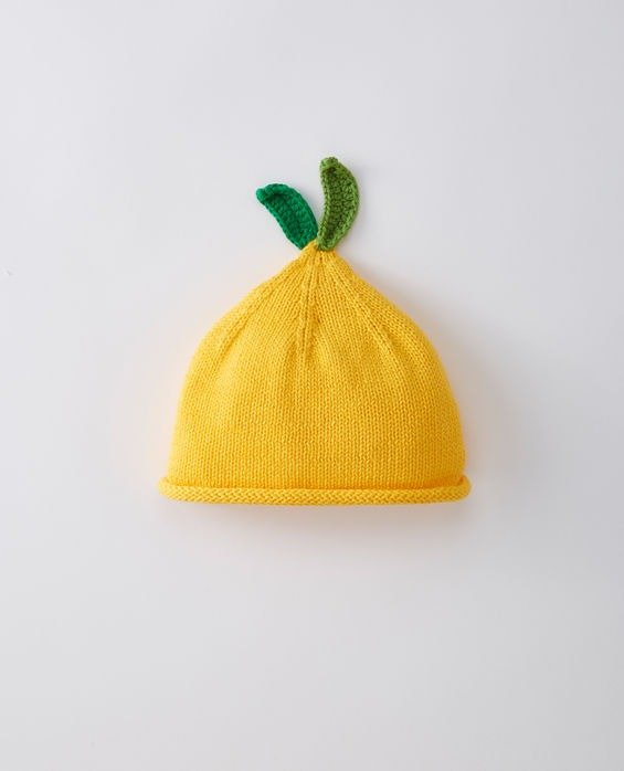 Lemon Sweaterknit Cap In Organic Cotton