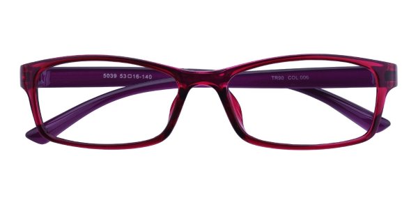Arlene Rectangle Purple Eyeglasses