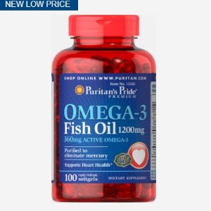 Omega-3 Fish Oil 1200 mg (360 mg Active Omega-3)