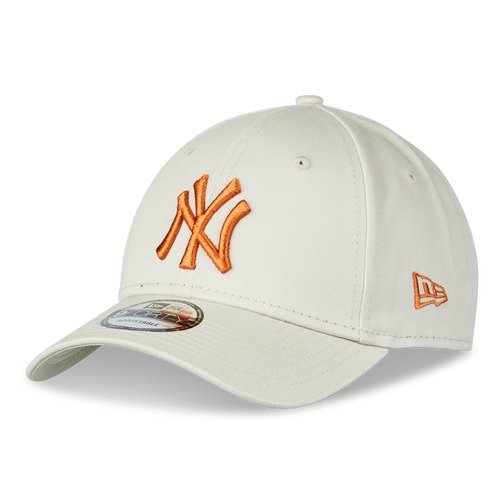 New Era 帽子 米白橙色