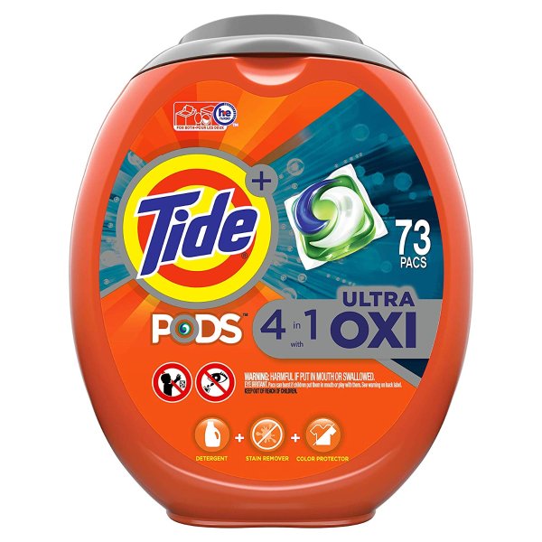 Tide Pods Ultra 4合1果冻洗衣液球 73块