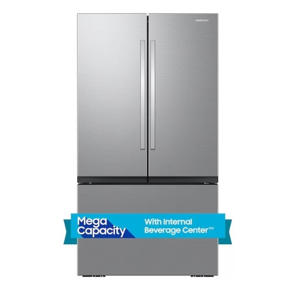 Samsung Mega Capacity 31.5-cu ft Smart French Door Refrigerator with Dual Ice Maker (Fingerprint Resistant Stainless Steel) ENERGY STAR