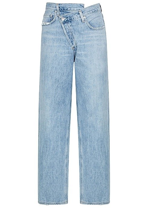 Criss Cross straight-leg jeans