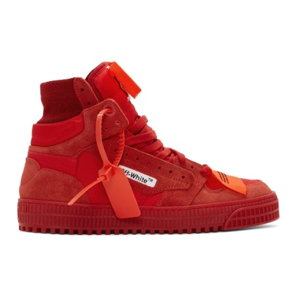 Off-White - Red Off Court Sneakers
