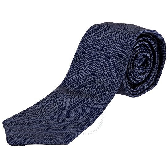 Men's Modern Cut Silk Tie In Blue