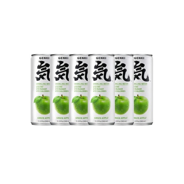 Genki Forest Green Apple Flavor Soda Sparkling Water Can 330ml*6