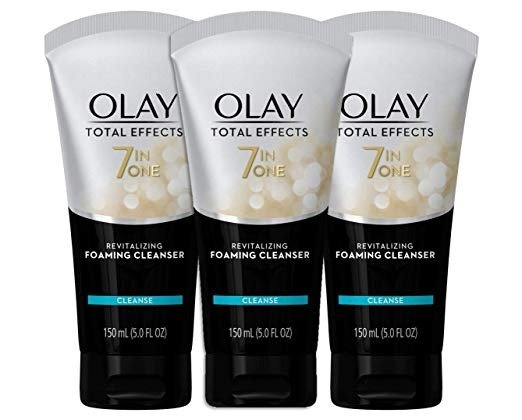 Foaming Face Wash by Olay Total Effects, Revitalizing Facial Cleanser, 5.0 Fluid Ounce (Pack of 3)