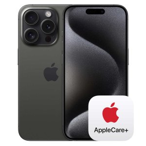 iPhone 15 Pro with AppleCare+ (Unlocked, 256GB, Black Titanium)