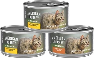 Minced Poultry in Gravy Variety Pack Grain-Free Canned Cat Food, 3-oz, case of 24 - Chewy.com