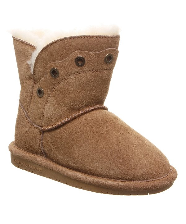 Hickory Grommet-Accent Youth Suede Boot - Kids
