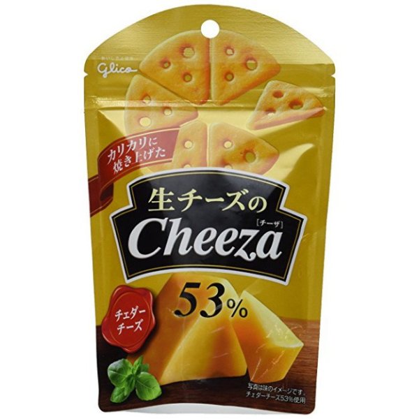 【日本直邮】日本GLICO格力高 53%芝士奶酪薄脆起司饼干 48g