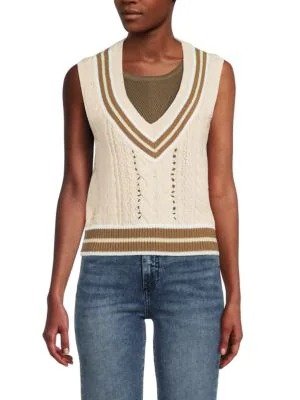 Brandy Stripe Sweater Vest