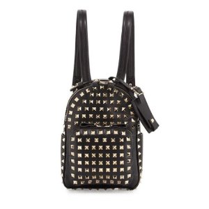 Valentino  Rockstud Mini Backpack, Black @ Neiman Marcus