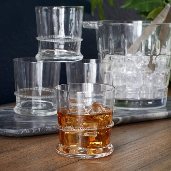 Abigails Lions Head Double Old Fashioned Glass - Set of 4