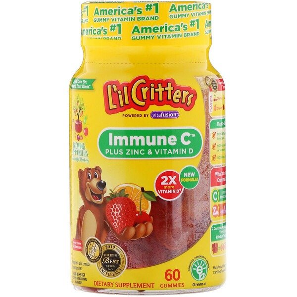 Immune C Plus Zinc & Vitamin D, 60 Gummies