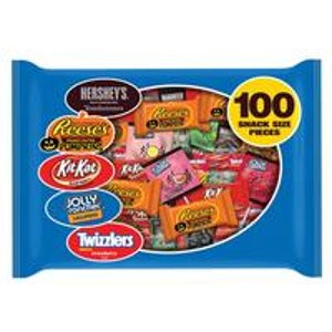 Hershey's Candy Halloween Snack Size Assortment 100-Count 36.9-oz. Bag