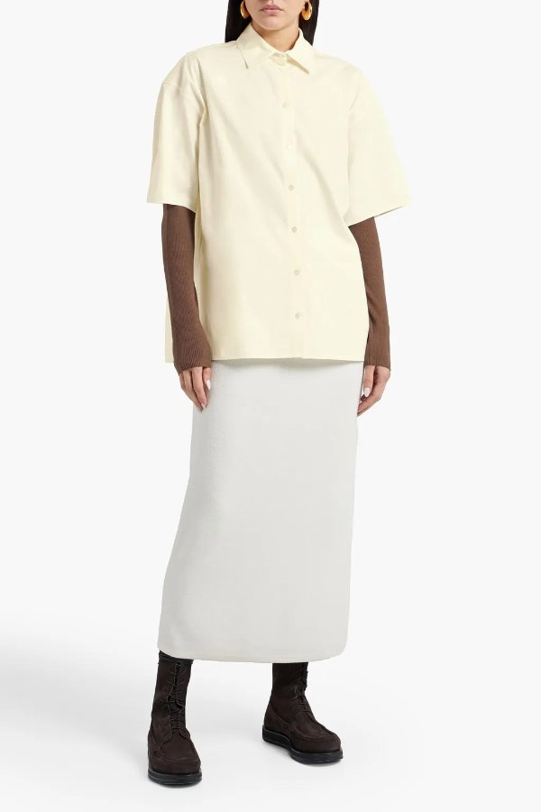 THE OUTNET The Row Sissa cotton poplin shirt 1035.00