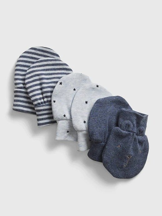 Baby First Favorite Print Mittens (3-Pack)