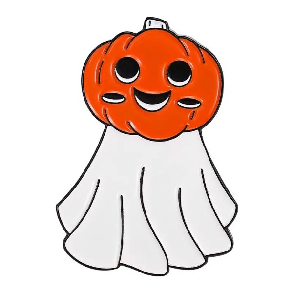 Halloween Ghost Brooch Enamel Punk Pumpkin Devil Badge