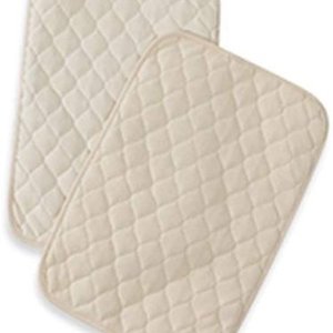 American Baby Company Waterproof Quilted Lap and Burp Pad Cover made with Organic Cotton, Natural Color, 2 Pack - Vinyl Free @ Amazon.com