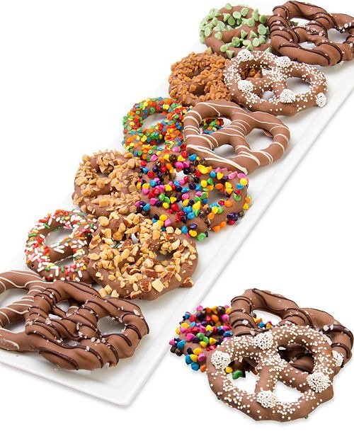 12-Pc. Ultimate Belgian Chocolate Dipped Pretzel Twist Collection