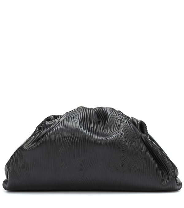 The Pouch embossed leather clutch