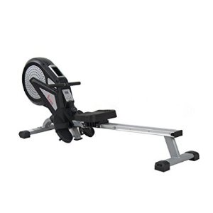 Sunny Health & Fitness SF-RW5623 Air Magnetic Rowing Machine Rower w/ LCD Monitor