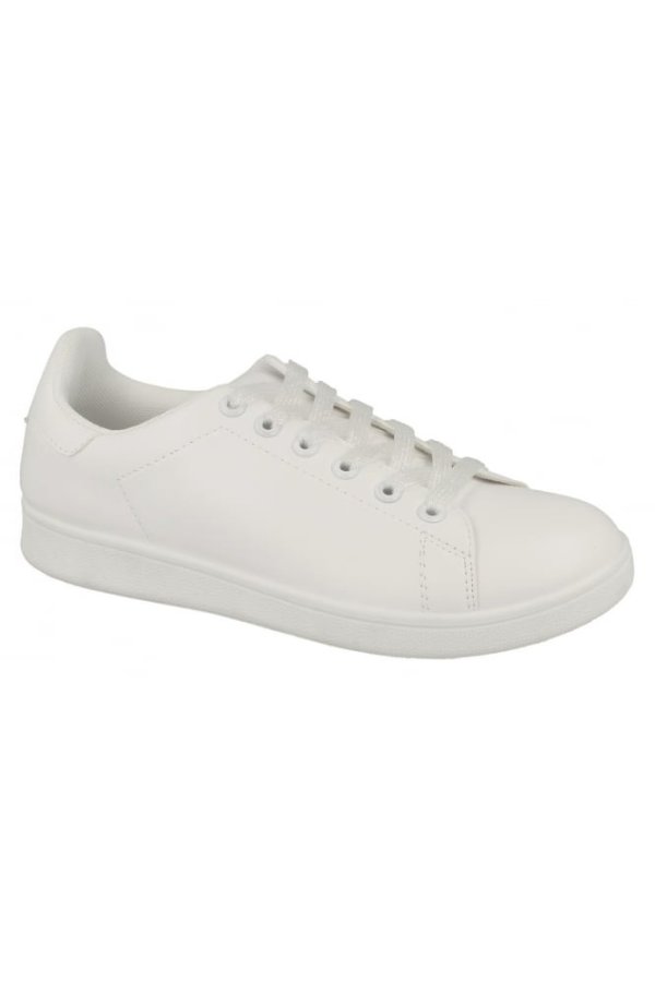 Spot On Iridescent Lace Up White Sneaker