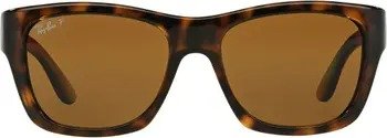 'Square Glam' 53mm Polarized Sunglasses