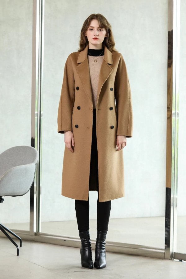 | Eolia Double Breasted Wool Coat