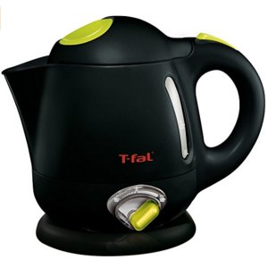 T-fal BF6138 Balanced Living 1-Liter 1750-Watt Electric Mini Kettle with Variable Temperature, Black