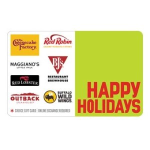 Happy Holidays Dining Choice eGift Card