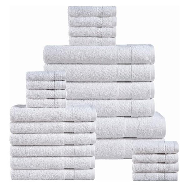 LANE LINEN 24 Piece Bathroom Towels Set 