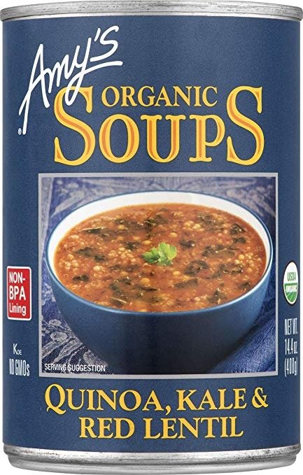 Amy's Organic Soups, Quinoa Kale & Red Lentil, 14.4 Ounce (Pack of 12)