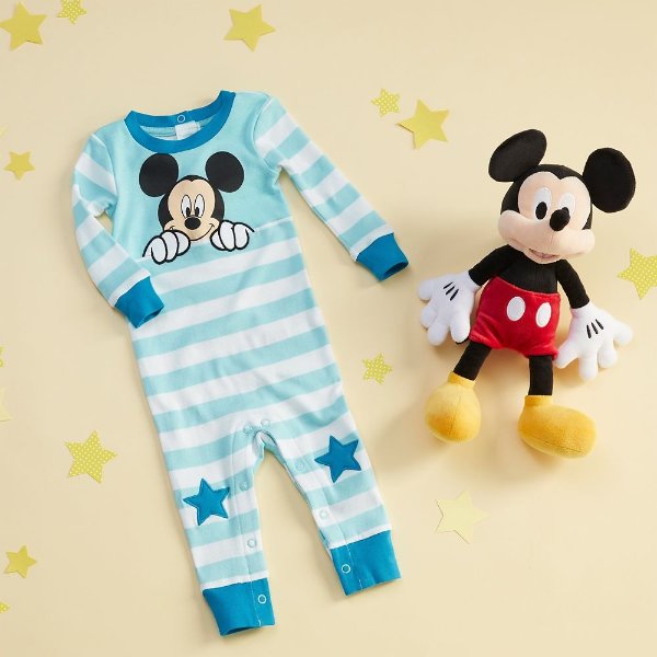Mickey Mouse Stretchie Sleeper for Baby | shopDisney
