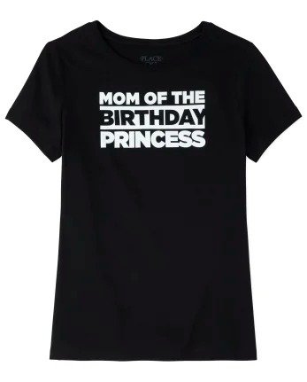 Womens Matching Family Short Sleeve 'Mom Of The Birthday Princess' Graphic Tee | The Children's Place