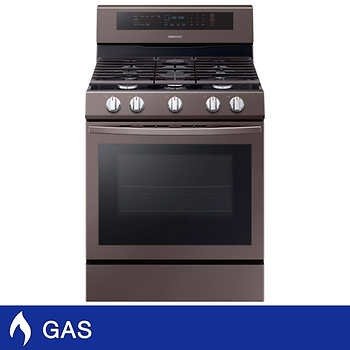 5.8CuFt Freestanding Gas Range with True Convection in Tuscan Stainless Steel