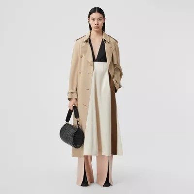 Silk-lined Viscose Trench Coat