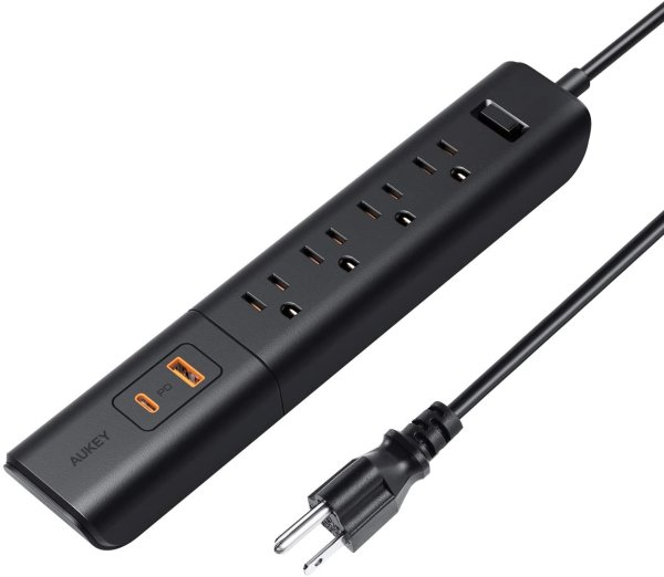 AUKEY USB-C 4-Outlet Power Strip