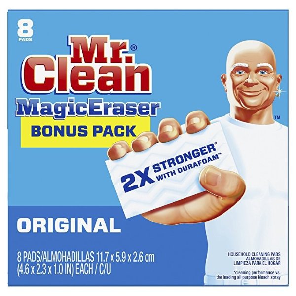 Magic Eraser Original, Cleaning Pads with Durafoam, 8 count (Packaging May Vary)